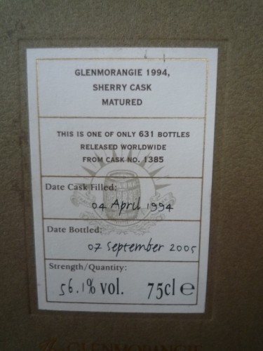 Bild Nr. 151 zu Thread Glenmorangie-1994-single-cask-sherry-cask