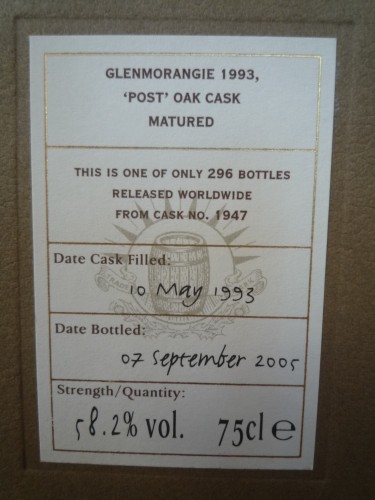 Bild Nr. 266 zu Thread Glenmorangie-1993-single-cask-post-oak-cask